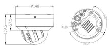 Lade das Bild in den Galerie-Viewer, Zeichung der Dimensionen der Eagle Eye Networks Camera DD09
